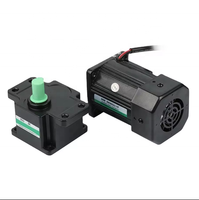 220V 110V 1/3 phase moteur à engrenages à courant alternatif frein électromagnétique moteur à engrenages 60W ~ 200W moteur de frein avec boîte de réduction et frein