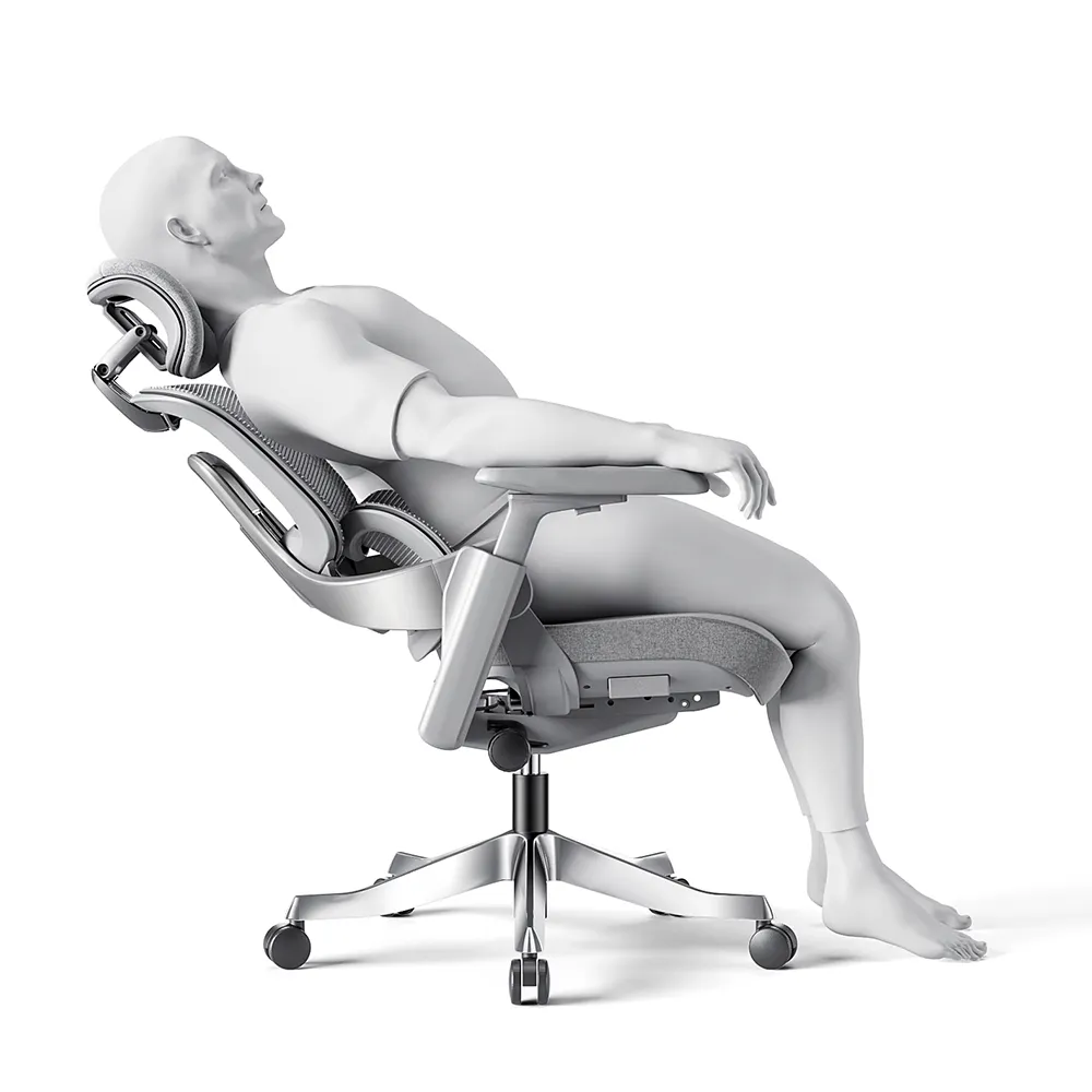 Hersteller Luxus Neue 4-stufige draht gesteuerte Luft hebel Ergonomische 3D-verstellbare Armlehnen Lounge Mesh Task Office Lounge Chair
