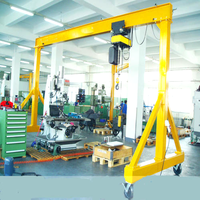0.5t 1t 2t 3t 5t grue à portique de levage simple double vitesse palan à chaîne ascenseur télécommande roue électrique portique mobile grue 10t