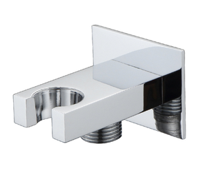 Support mural réglable pour douchette, coudière simple chromée moderne, accessoires de robinetterie de salle de bain - Product Image 1
