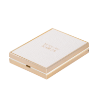 A1108 Boîtier compact en plastique tendance pour poudre cosmétique avec miroir, couleur nude, prix attractif