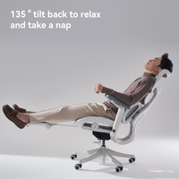 Chaise de bureau de direction moderne de luxe de haute qualité, chaise de bureau ergonomique en aluminium avec repose-pieds rétractable, dossier réglable