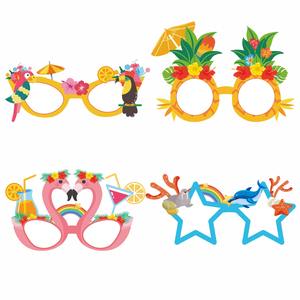 Fun Kids Summer Party Gafas de papel hawaianas para Halloween y April Fool's Day Beach Fancy Props - Product Image 4