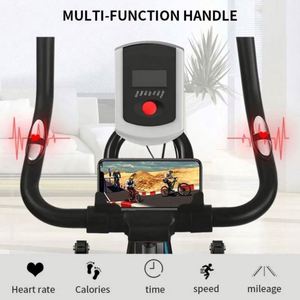Bicicleta Estática Profesional para Ejercicio en Casa con Volante de Inercia de 5 kg, Pantalla LCD y Marco Metálico, Equipo de Fitness para Interiores - Product Image 6