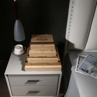 Großhandel 6 7 8 9 10 12 14 16 18 Zoll Schwarze Lagerwellpappe Pizzakartons mit Individuellem Logo, Prägedruck und Recycelten Materialien