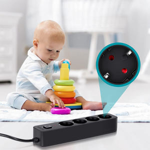 Prolunga elettrica 4 prese con interruttore, 3 m, 3G, 1,5 mm, colore nero - ideale per collegare più dispositivi elettrici e - Product Image 3