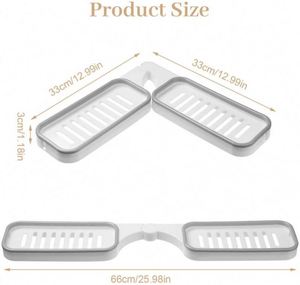 Bathroom Corner Shampoo <b>Storage</b> <b>Rack</b> Holder Shower <b>Rack</b> Adhesive Corner Shower Caddy Corner <b>Storage</b> for Bathroom & <b>Kitchen</b> - Product Image 6