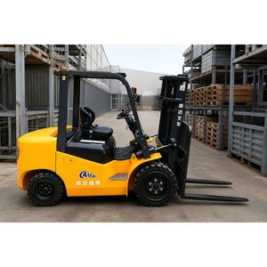 รถยกพาเลทไฟฟ้าขนาด 3 ตัน ขายดี พร้อมปุ่มกดยกและคุณสมบัติเดินตามสำหรับใช้งานนอกพื้นที่เรียบ คลังสินค้า และโรงงาน - Product Image 4