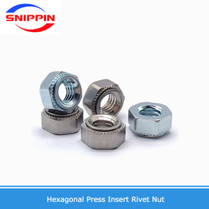 น็อตหัวหมุดย้ำหัวน๊อตแบบกดยึดด้วยตนเองทรงหกเหลี่ยมหมุดย้ำสแตนเลสสตีลหมุดย้ำ M3 M4 M5 M6 M8 M10เสียบเครื่องมือรัด - Product Image 3