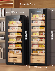 Humidor à cigares JiuFu Home <span class=keywords><strong>Depot</strong></span> avec contrôle d'humidité, armoire à cigares électrique avec système de refroidissement par eau - Product Image 6