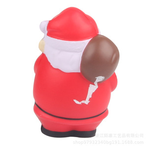 Figura de Papá Noel de plástico, juguete antiestrés para regalos navideños - Product Image 1