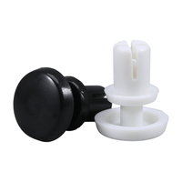 Attaches à pression en nylon noir et blanc de type R, clips d'extension pour cartes de circuits imprimés pour assemblage électronique