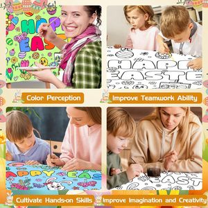 <span class=keywords><strong>โปสเตอร์</strong></span><span class=keywords><strong>การ</strong></span>ศึกษาแบบกำหนดสีเอง Leenice Happy Easter ขนาด 30x300 ซม. สำหรับกิจกรรมระบาย<span class=keywords><strong>สี</strong></span> DIY กระดาษ<span class=keywords><strong>วาด</strong></span>เขียน งานฝีมือ กระต่ายปาร์ตี้ - Product Image 6