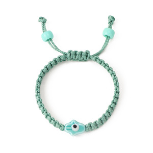 Bracciali in ceramica da uomo e donna Hamsa a mano <span class=keywords><strong>malocchio</strong></span> intrecciati con cordoncino portafortuna braccialetti in amuleto intrecciati a mano con stringa luminosa regalo di <span class=keywords><strong>preghiera</strong></span> - Product Image 6