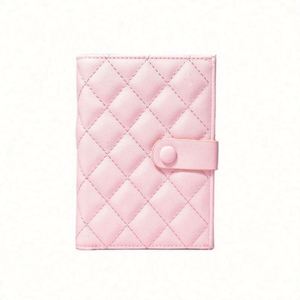Carnet A6 personnalisé à feuilles mobiles, mignon et kawaii, en cuir PU, avec couverture rigide en PP, bloc-notes de papeterie, classeur à 6 anneaux, en cuir matelassé rose - Product Image 1