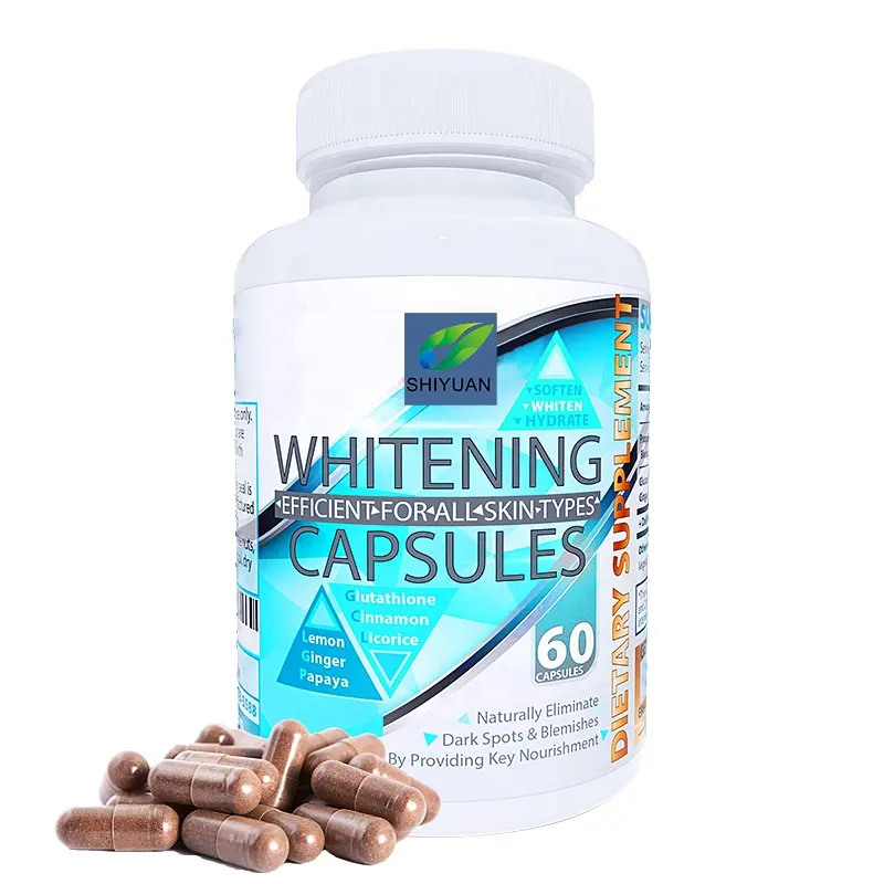 Skin Whitening CapsulesHerbal Supplement L-Glutathione Focuses On Transparent Gloss Brightening And Smoothing Skin Support