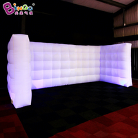 Toile de fond gonflable personnalisée, cabine photo gonflable portable, mur de photomaton LED gonflable 360 pour fête