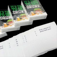 Jeux de cartes de quiz familial personnalisés imprimés en couleur CMYK/Pantone Bobx pour adultes, logo personnalisé, tailles et matériaux de cartes personnalisables