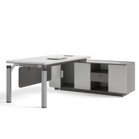 Ensemble de bureau moderne pour cadres, table simple combinée pour patrons, présidents, managers et superviseurs, meuble bureau ordinateur