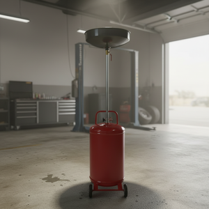 Vente flash : Vidangeur d'<span class=keywords><strong>huile</strong></span> usagée pneumatique mobile à hauteur réglable de 18 gallons avec roues pour garage - Product Image 1