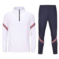 Survêtement demi-fermeture éclair bon marché, veste de Football, de course, d'entraînement, de Jogging, de sport pour hommes