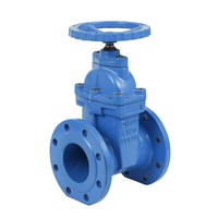 Vanne à opercule manuelle en fonte ductile DINF4 -F5 BS5163 2" 4" à siège élastique et joint souple, à bride en coin