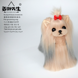 Mr. Jiang Model Hond Pruik <span class=keywords><strong>Shih</strong></span> <span class=keywords><strong>Tzu</strong></span> Full Body Fur Yorkshire Haarmodel Hond Voor Het Verzorgen Van Huisdieren Maltese Lichaam Pruik (Geen Mannequin) - Product Image 5