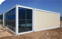 TAILLE intérieure 2370mm W * 5635mm L * 2265mmH Pliable Plat Pack Mobile Conteneur Maison 20ft/40ft Pliable Pliant Conteneur
