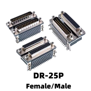 Conector DB9 Doble Apilado, Combinación Macho/Hembra en Ángulo Recto SMT, Alta Densidad de Puertos para Aplicaciones de PCB Personalizadas - Product Image 5