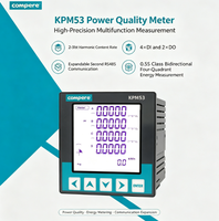 Medidor de Energía Inteligente Trifásico Clase 0.5S Bidireccional de Cuatro Cuadrantes, Armónicos del 2 al 31, RS485, Compatible con KPM53E