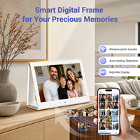 Calendrier numérique intelligent WiFi MWE US Stock, écran large HD LCD IPS de 10,1 pouces, cadre photo mural ou de bureau