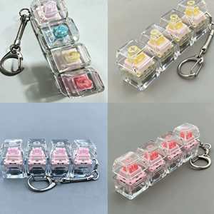 En gros : Porte-clés et breloque de téléphone lumineux en forme de capuchon de clavier - Jouet anti-stress, breloque de sac tendance et breloques pour porte-clés - Product Image 2