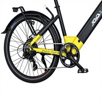 Vélo électrique 27,5 pouces, batterie lithium 48V 15Ah, moteur puissant, frein à disque mécanique 7 vitesses, écran LCD personnalisé