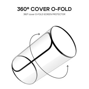 Heybingo <span class=keywords><strong>E</strong></span> Touch 360 ° Cover <span class=keywords><strong>O</strong></span>-Fold pellicola di protezione dello schermo Anti-polvere Anti Peeping vetro temperato pellicola per iPhone 15 16 17 Anti spia - Product Image 6