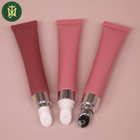 Tube de crème oculaire cométique personnalisé de 10ml 15ml 20ml Tubes en plastique d'emballage de tuyau de tête en céramique et en alliage de zinc pour usage cosmétique