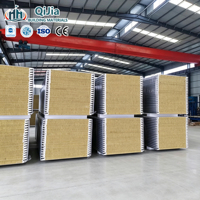 Panneaux sandwich en laine de roche à bords scellés en polyuréthane, design moderne, panneaux décoratifs pour murs extérieurs
