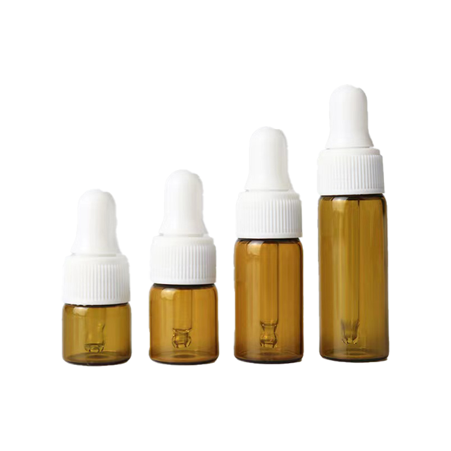 Customizable Luxury Glass Dropper Bottle 3ml 4ml 5ml for Skin Care Serum Empty Filled Screen Printing Sales Refillable Features
