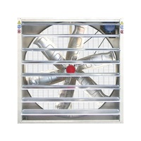 Ventilateur de ferme d'élevage de bétail de 54 pouces ventilateur d'échappement de maison de poulet ventilateur de Ventilation à persiennes marteau de chute pour la volaille