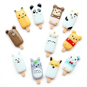 จี้เรซิ่นรูปสัตว์น่ารักสำหรับทำเครื่องประดับ DIY เช่น ต่างหู ขนาด 15 x 34 มม. สำหรับเด็ก - Product Image 1