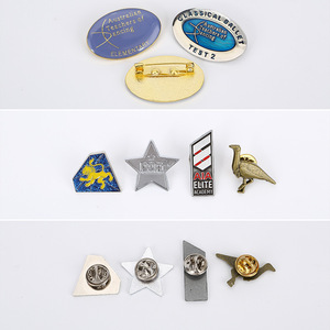 Insignias Metálicas Personalizadas de Fábrica, Forma Irregular, Sin Níquel, Cierre de Mariposa, Regalos Empresariales - Product Image 2