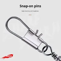 Konektor Tipe B Bentuk Botol Putar dengan 8 Cincin Sub, Perlengkapan Pancing, Aksesoris, Cincin Bentuk Angka Delapan, Grosir