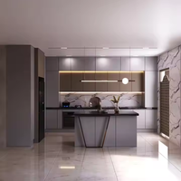 Meubles de cuisine Vermonhouzz House Design, prêts à assembler, ensemble de meubles de cuisine, finition mate, meubles de cuisine encastrés