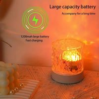 Projecteur LED USB à Effet Ondulations de Cristal et Lampe de Table avec Télécommande pour Chambre, Salle de Jeux, Fêtes et Cadeaux