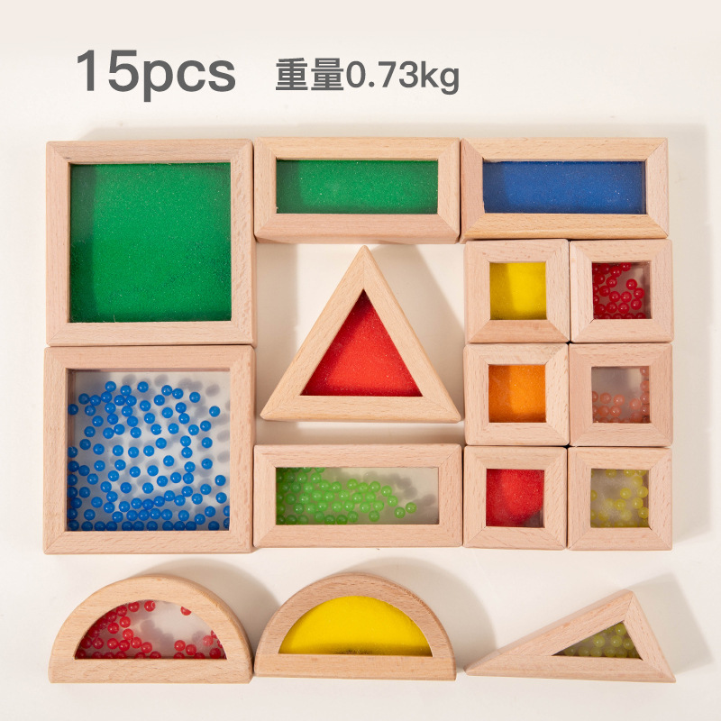 15 blocchi sensoriali in acrilico da 0,75 kg