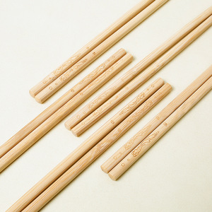 Paquete de 10 pares de palillos, palillos de bambú para catering comercial al por mayor, palillos de bambú carbonizados, sin pintar y - Product Image 3