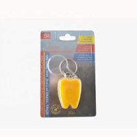 Boîte en forme de dents colorées soins buccaux soie végétalienne fil dentaire ciré avec logo