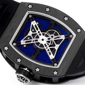 New Premium Carbon Fiber Automatic <b>Watch</b> – Astronaut Dial, Fashion Business Casual Unisex Men Mechanical Luxury Timepiece - Product Image 5