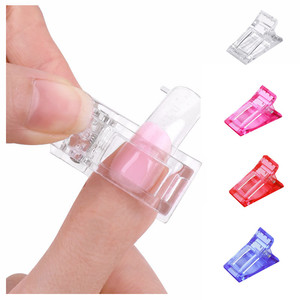 Oferta Especial: Clips de Plástico Coloridos para Uñas de Gel de Construcción Rápida, Puntas Fijas de Poligel para Maquillaje de Uñas - Product Image 1