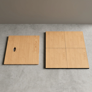 Wholesale 40x40cm Brown Porcelain Parking Tiles-Digital Non-Slip Matte Acid-Resistant Antibacterial Floor Tiles for Plaza Living - Product Image 1