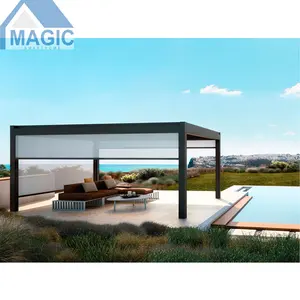 Pergola professionnelle en aluminium, tente de jardin, gazébo, 3x5, vente en gros